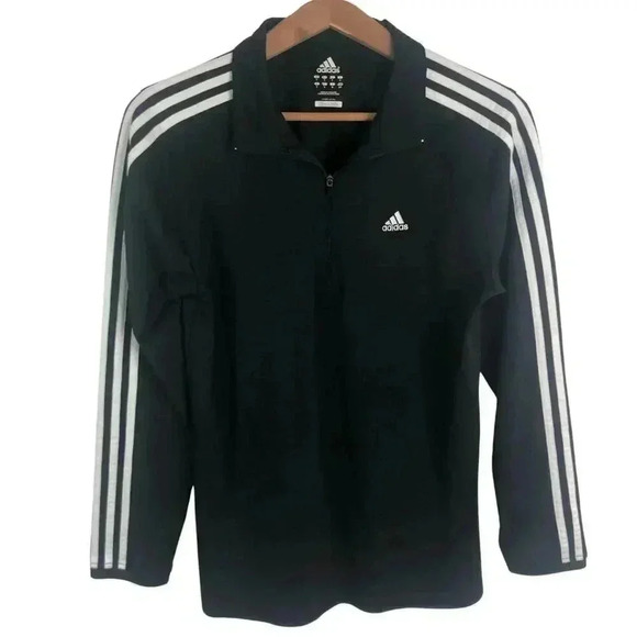Adidas Striped Sports Zip Up Jacket - Picture 1 of 7